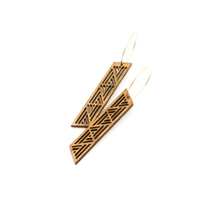 wood earrings | RAIN