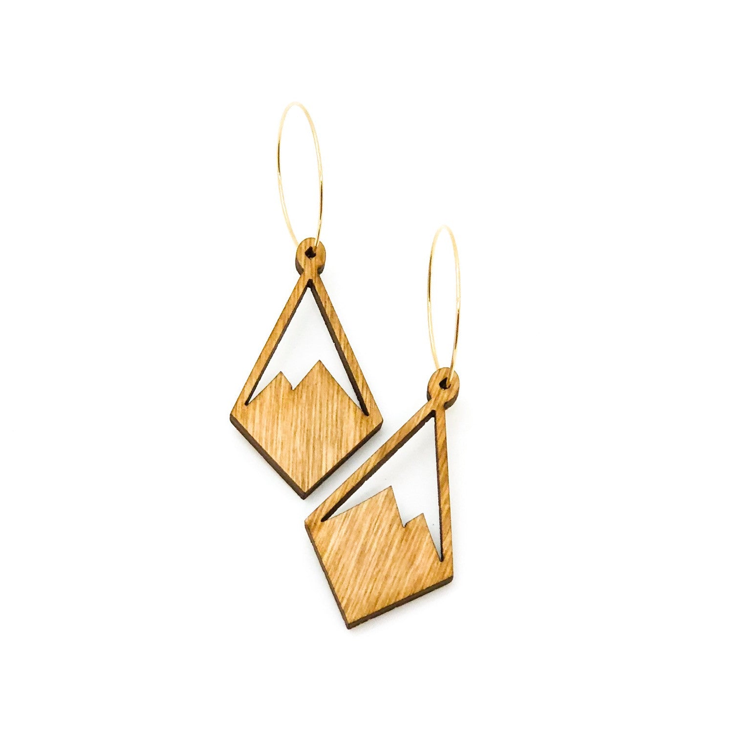 wood earrings | PEAK