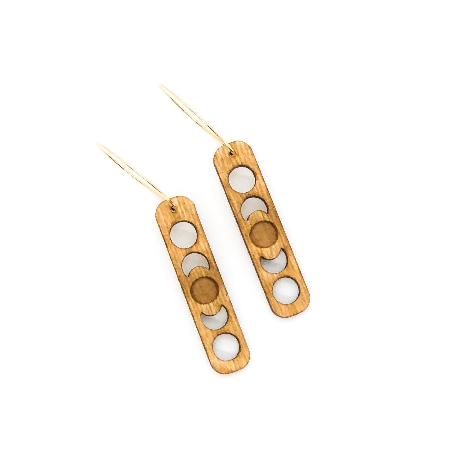 wood earrings | MOONPHASE