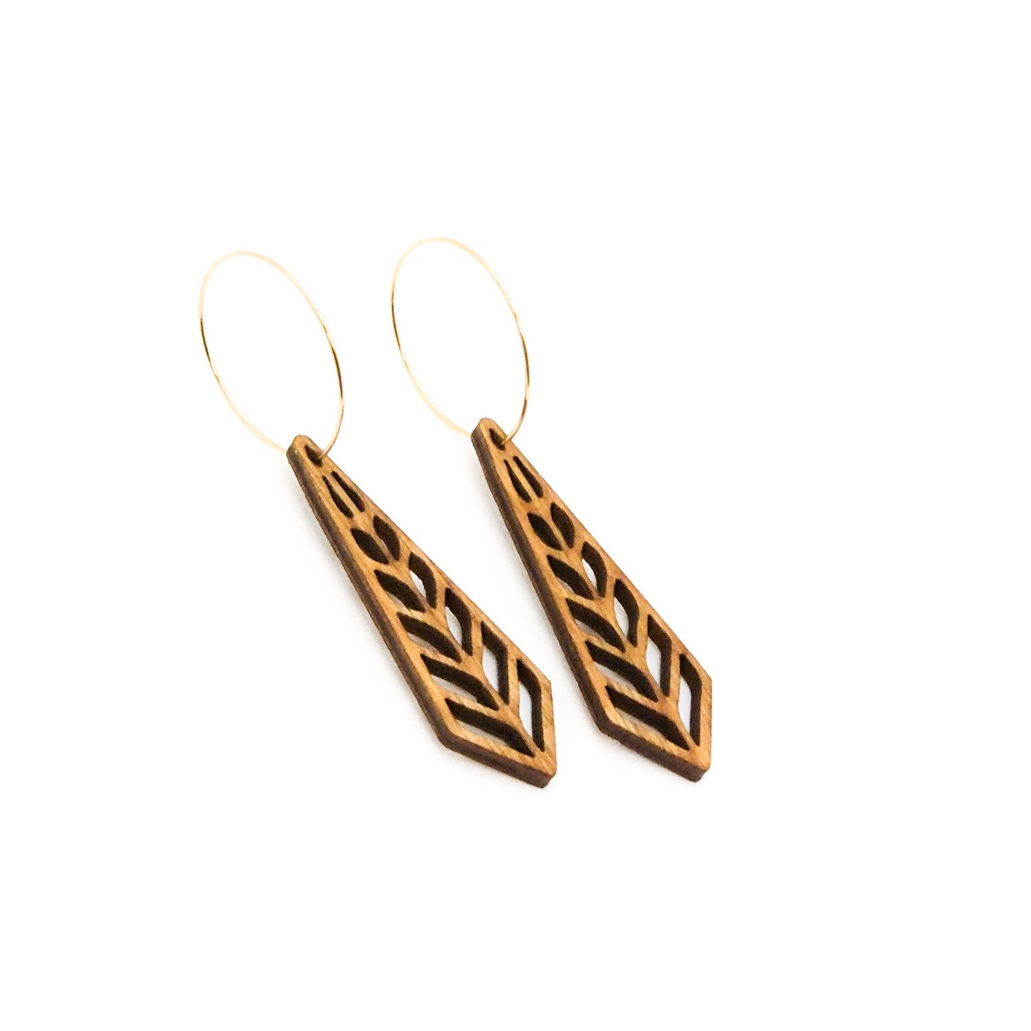 wood earrings | SPRUCE