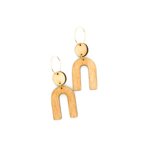 wood earrings | URSA