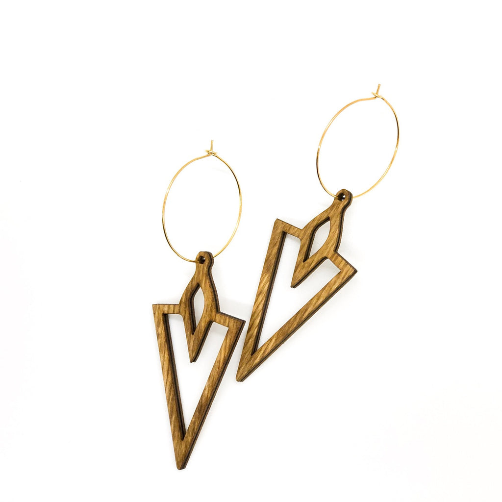 wood earrings | VENUS