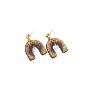 wood earrings | MOONDANCE